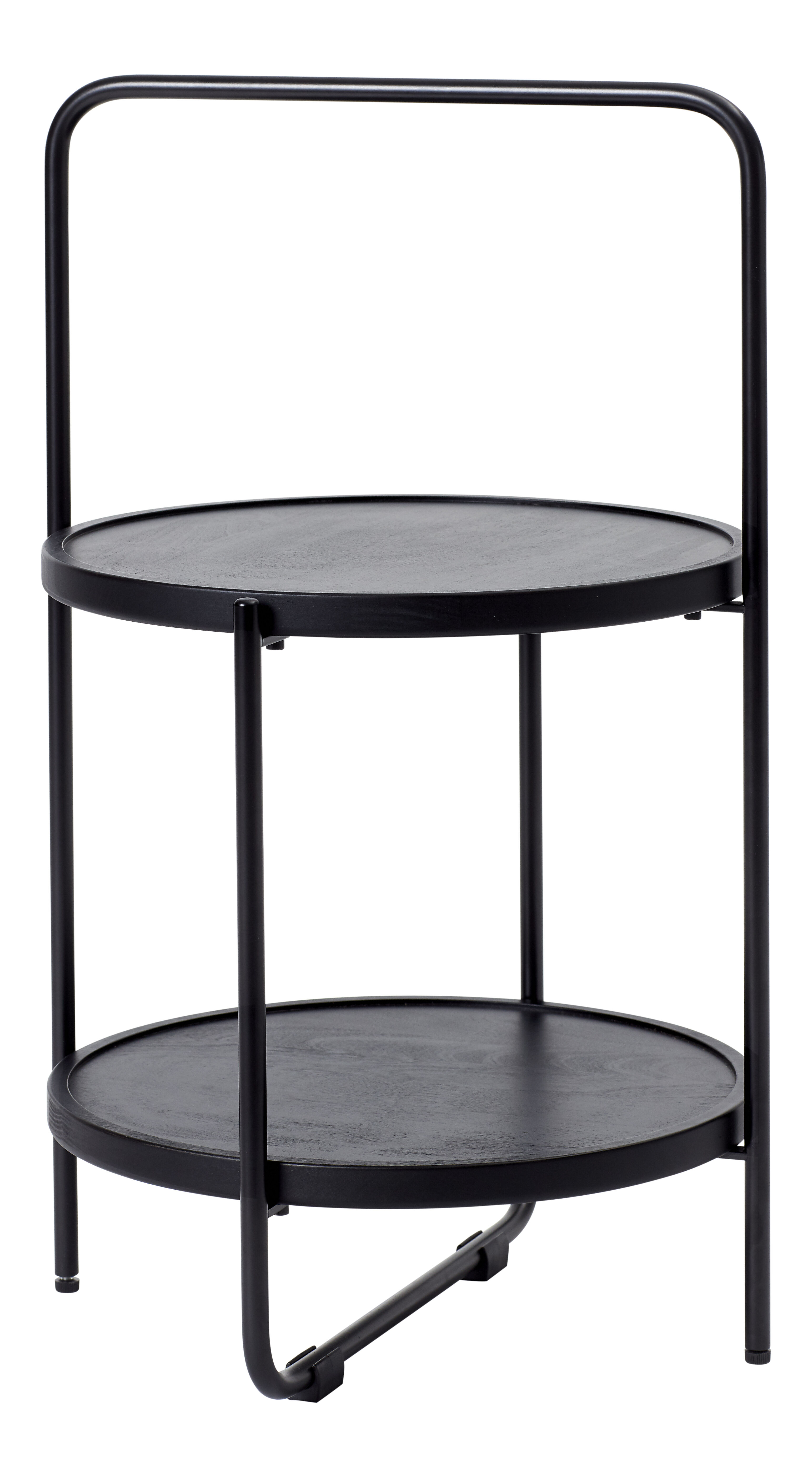 Mini tray table &Oslash;36 cm - Black frame