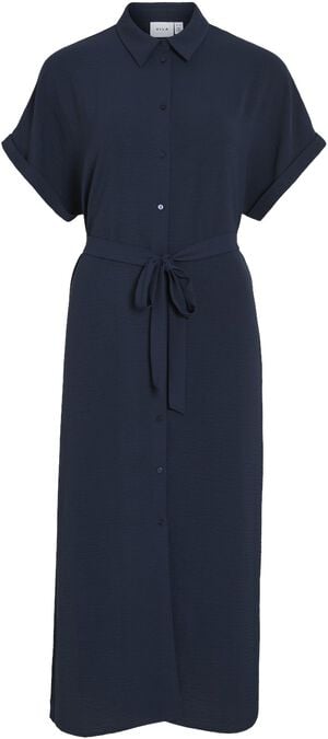 VIJACOTA S/S MIDI SHIRT DRESS/TES/L