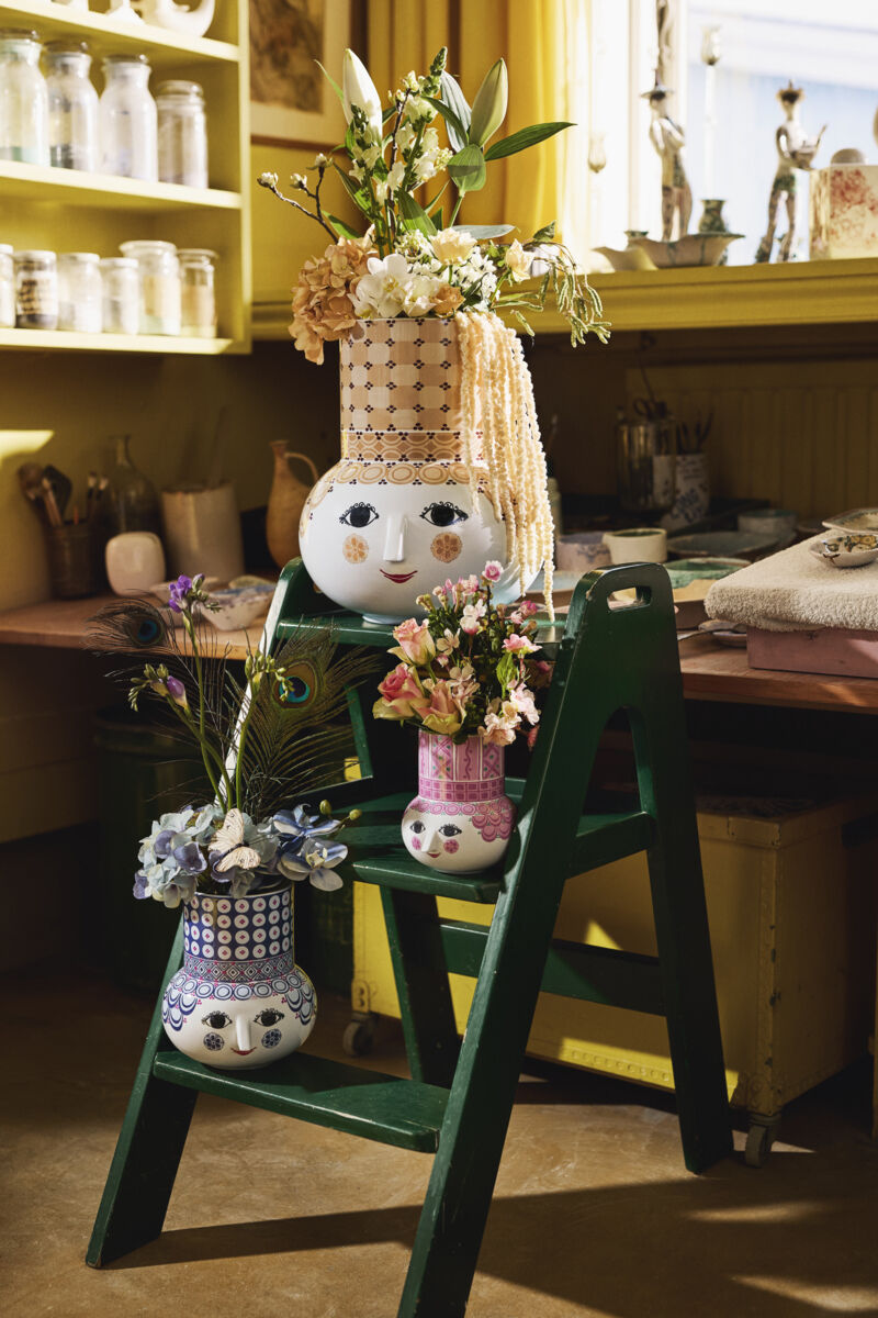 Olga Vase H20 cm bl&aring;