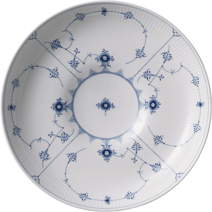 Musselmalet Riflet fad 34 cm