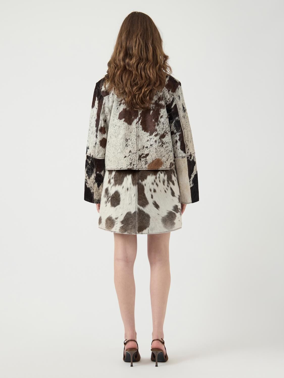 YASCAROLINE HW COW LEATHER SKIRT -