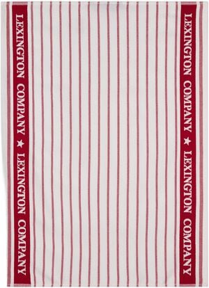 Køkkenhåndklæde stribet i økologisk bomuld