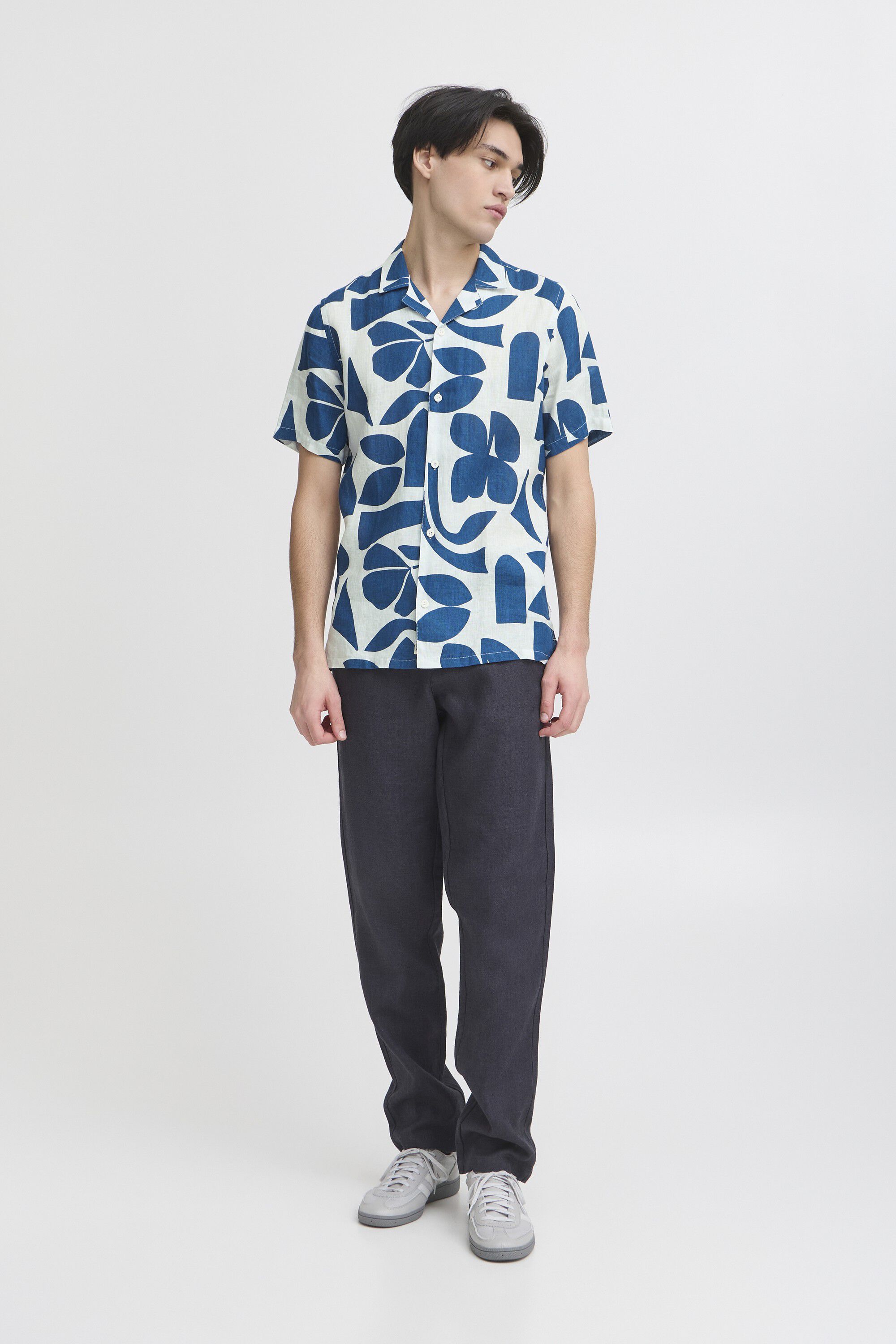 CFWESTON SS RC printet linen shirt