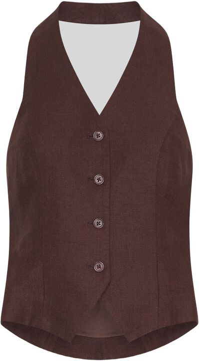 MSCHNaira Claritta Halterneck Waistcoat
