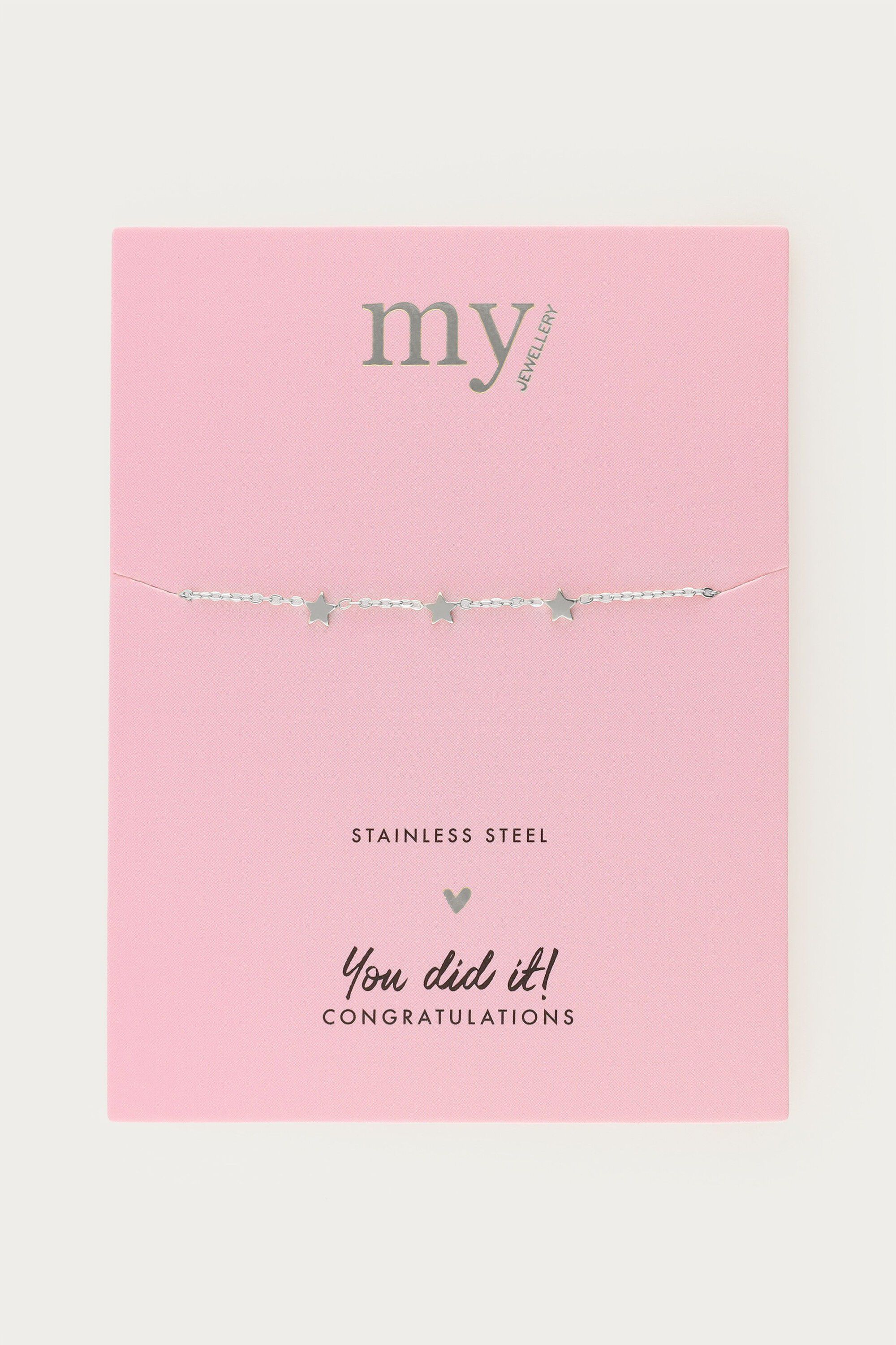 Graduation bracelet three stars