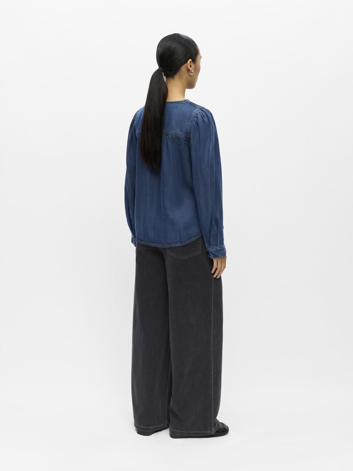 OBJFRAME RE L/S V-NECK TOP DIV