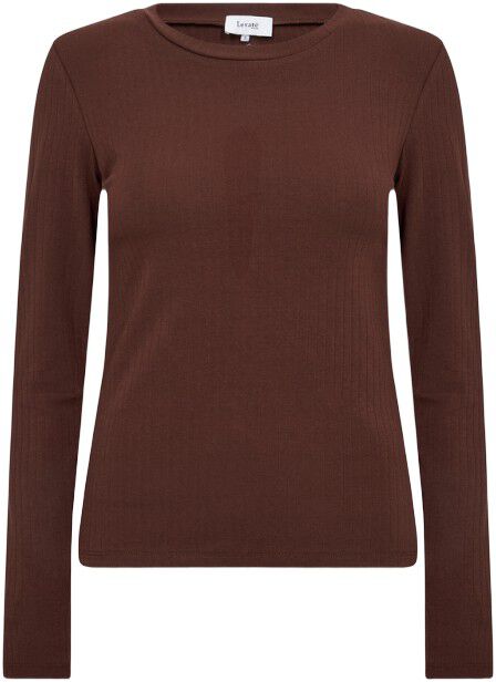 LR-NEDDIE 4 T-shirt M&oslash;rk brun