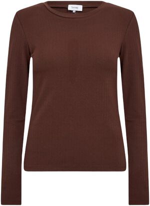 LR-NEDDIE 4 T-shirt Mørk brun