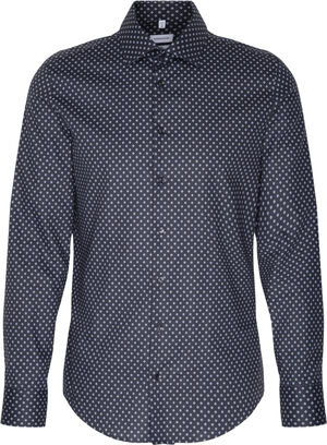 Business Shirt Slim Long sleeve Kent-Collar Print
