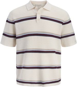 JORMAINE KNIT STRIPE POLO JNR