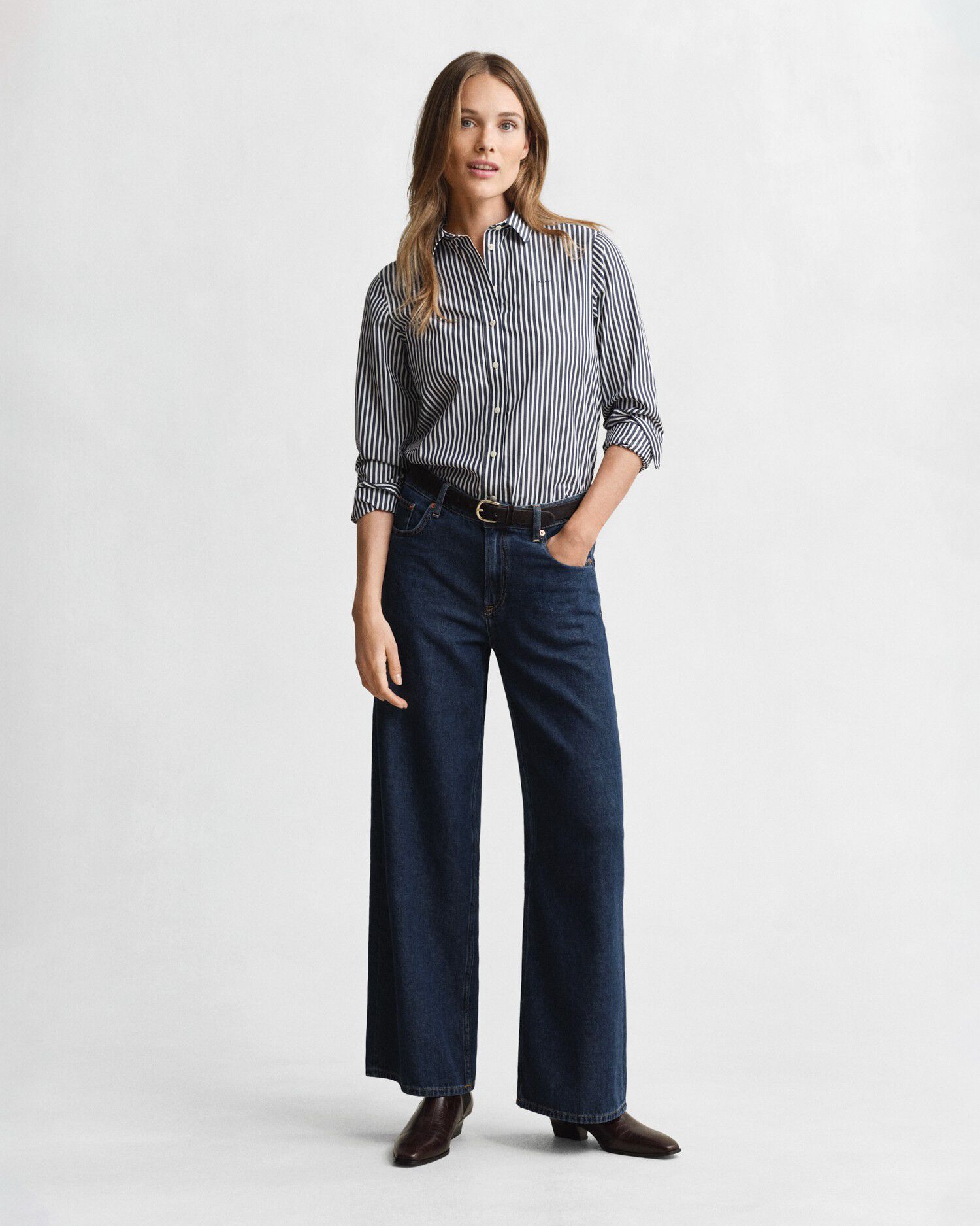 REG CLASSIC POPLIN STRIPED SHIRT