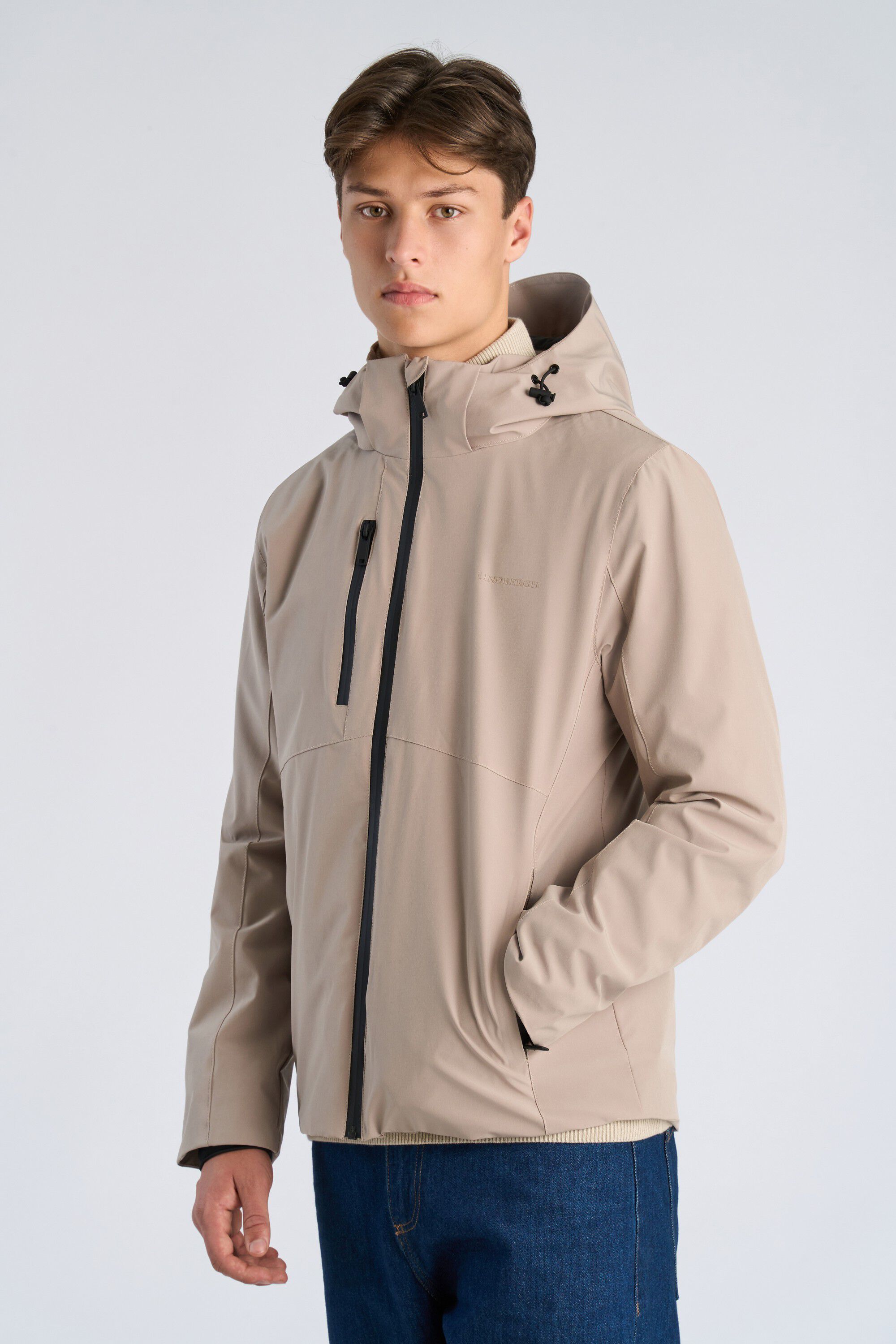 Short parka jacket