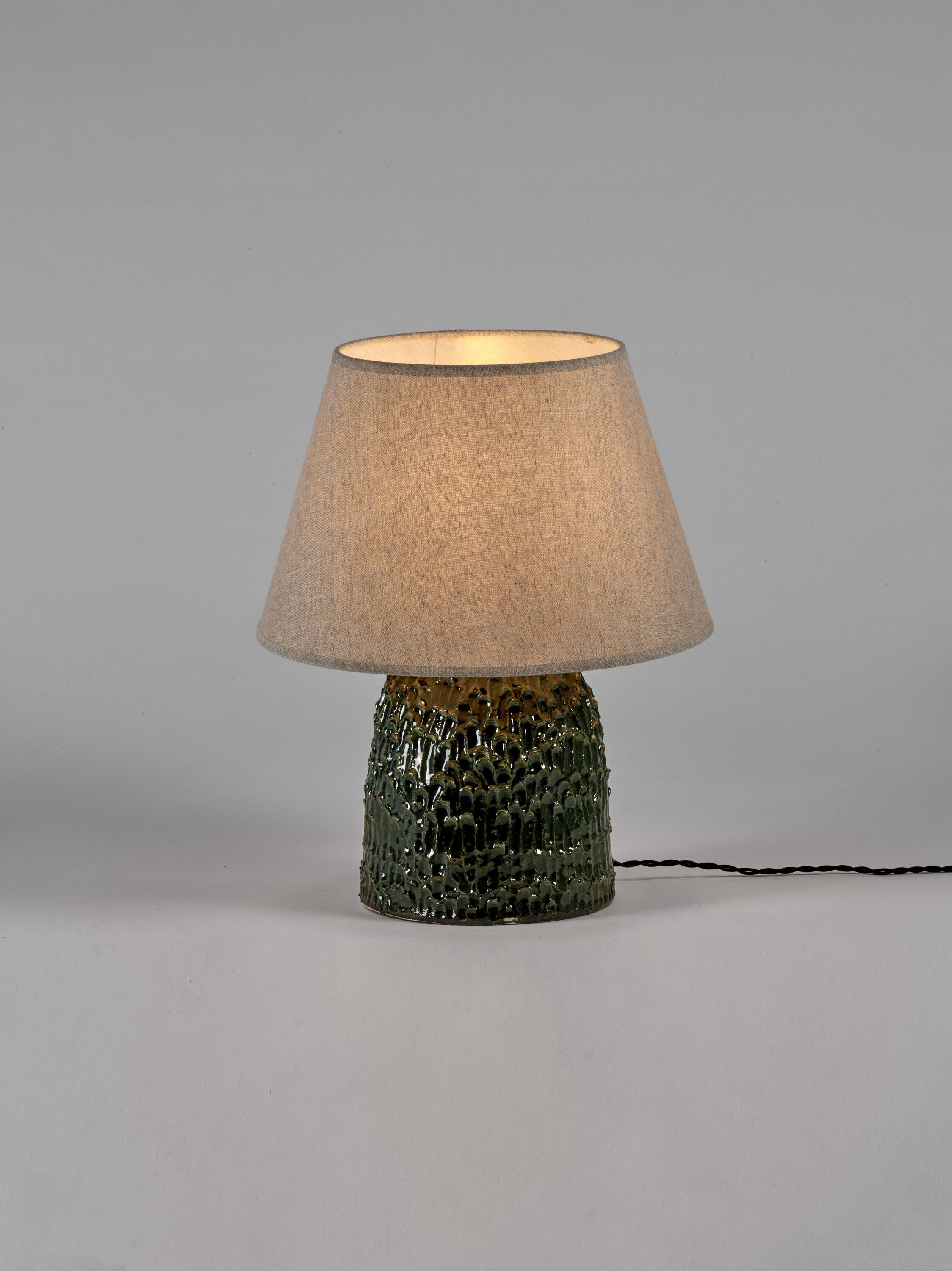 TABLE LAMP M GREEN TRONCO