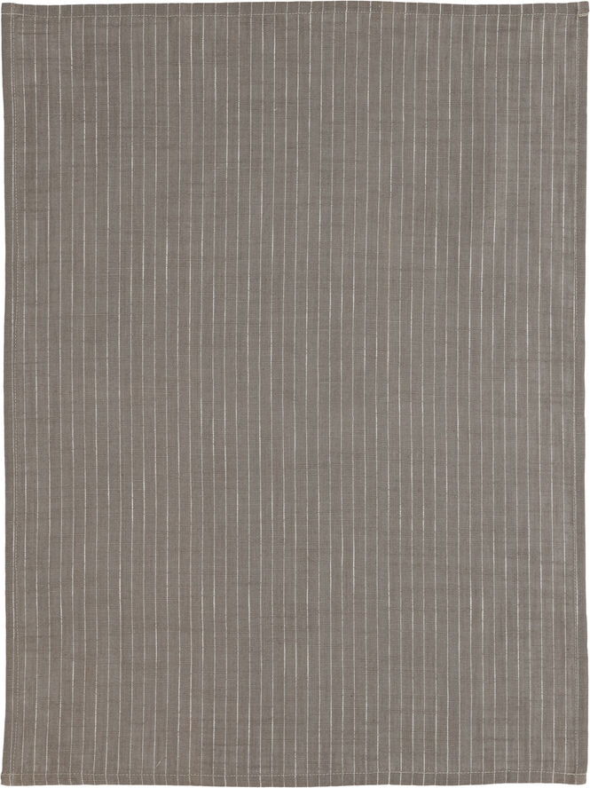 Kjøkkenhåndkle 50x70 Line Taupe/White