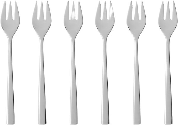 Kakegaffel Fuga 15,5 cm 6 stk. Matt/Blankt stål