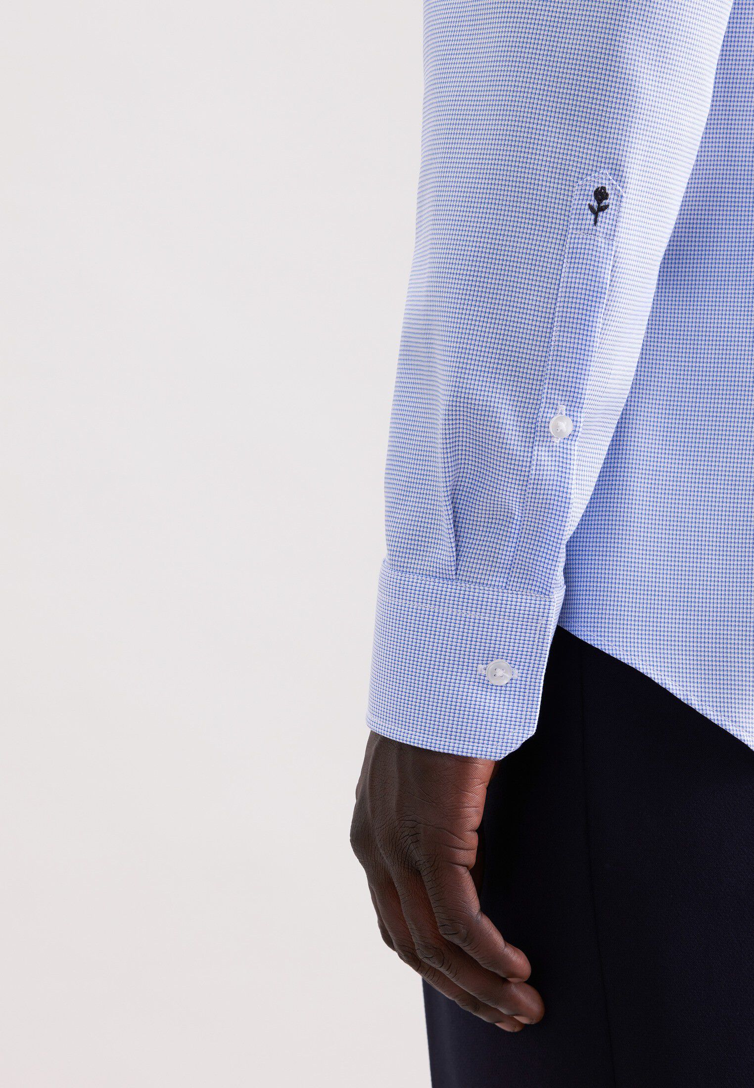 Business shirt Slim 1/1 Kent-Collar Structure