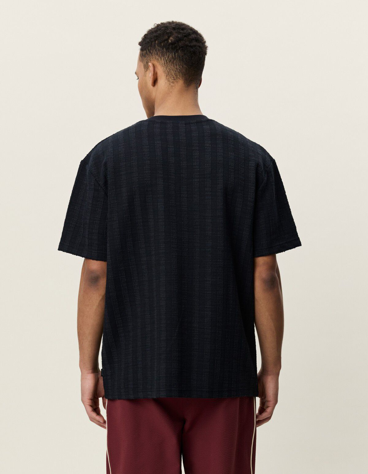 Stripe Jacquard T-Shirt
