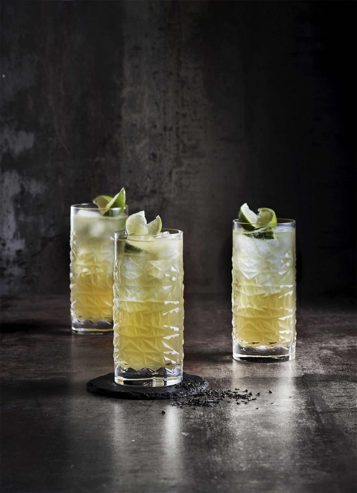 &Ouml;lglas/longdrinkglas Mixology Textures 48 cl 4 st