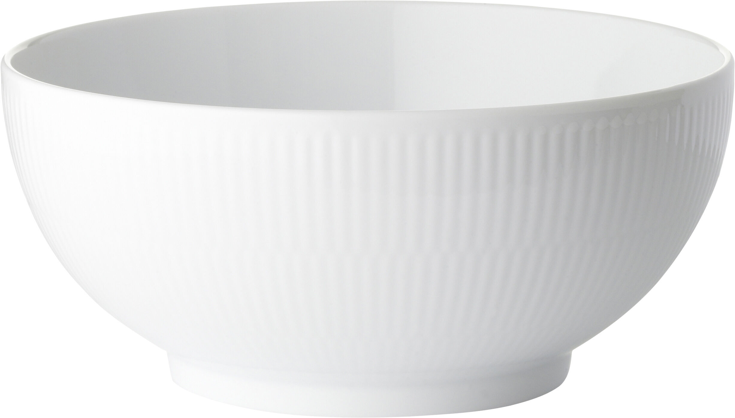 Hvid Riflet 180 cl. sk&aring;l