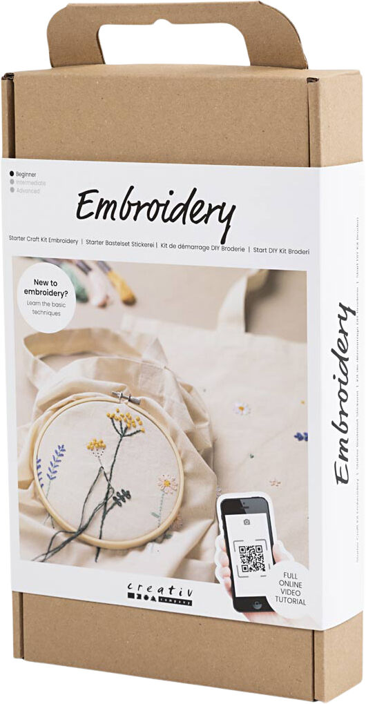 Start DIY Kit Broderi, Blomster