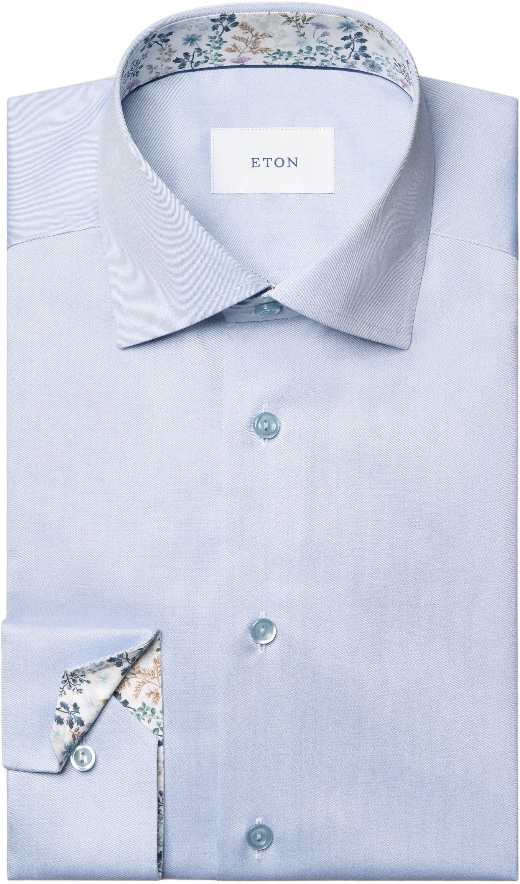 Slim Fit Floral Effect Signature Twill Shirt