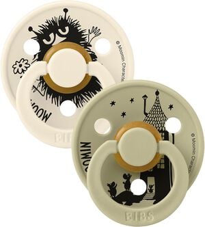 BIBS x Moomins Pacifier Colour Stinky 2 PACK Latex Size 2 Iv
