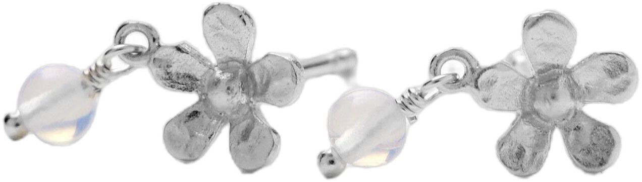 Moonstone Poppy Earsticks