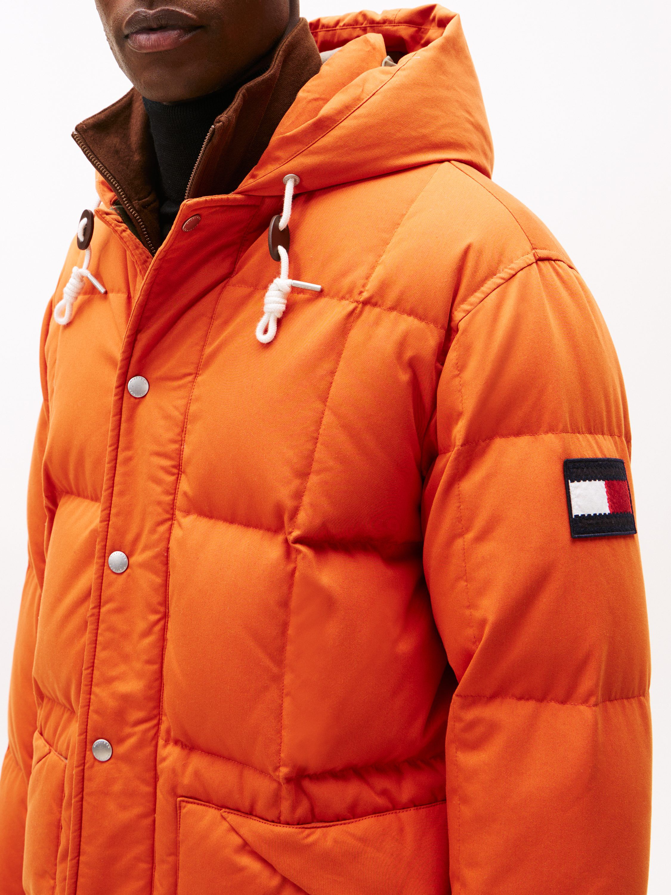 SQUARE BAFFLED DOWN PARKA