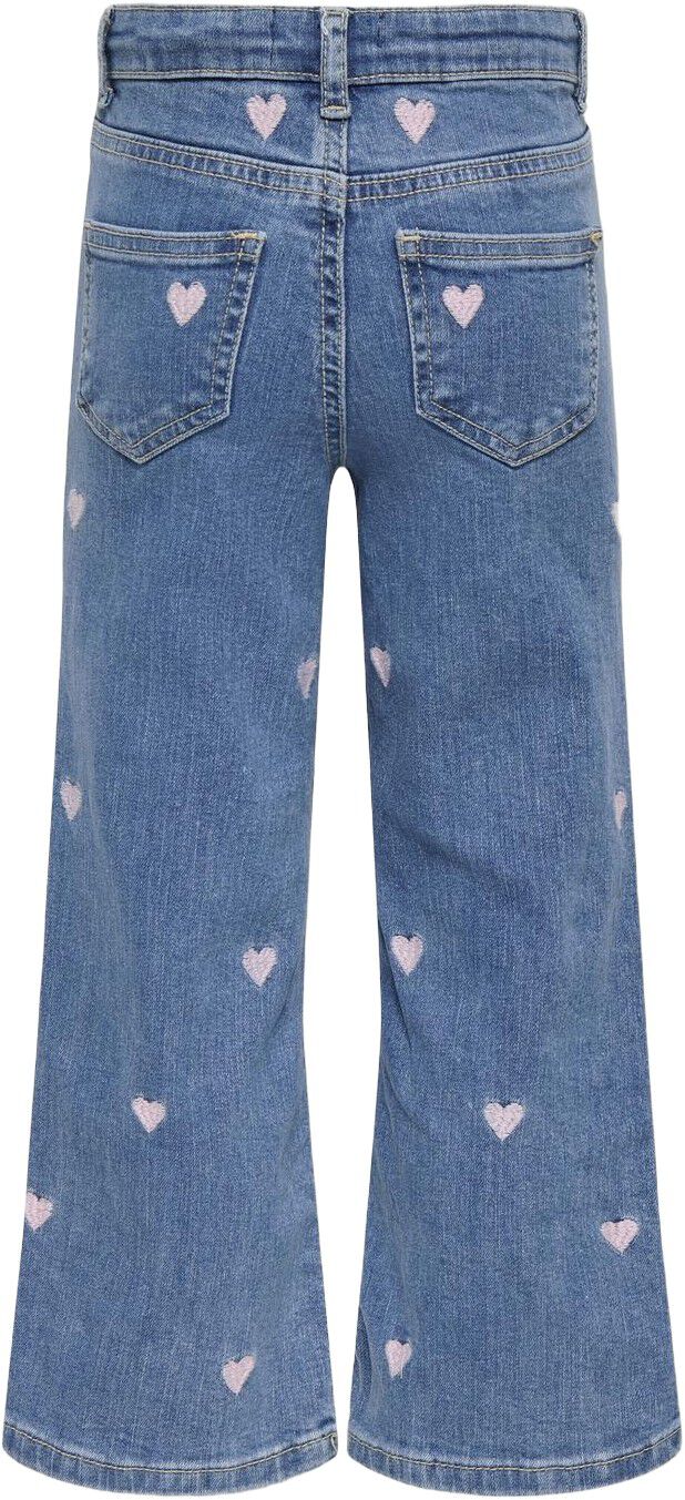 Kmgjuicy Wide Leg Heart Emb Jeans Noos