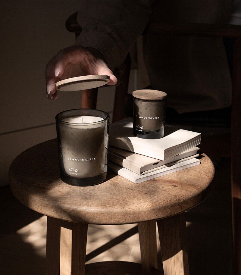 RO Scented Candle w Lid 200g