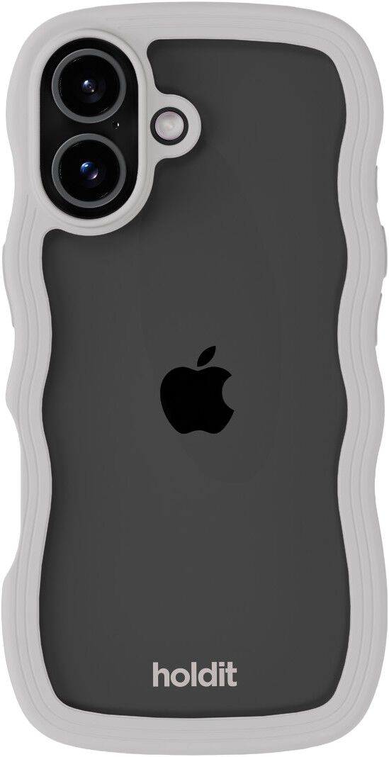 Wavy Case iPhone 17 Wool Gray/Transparent
