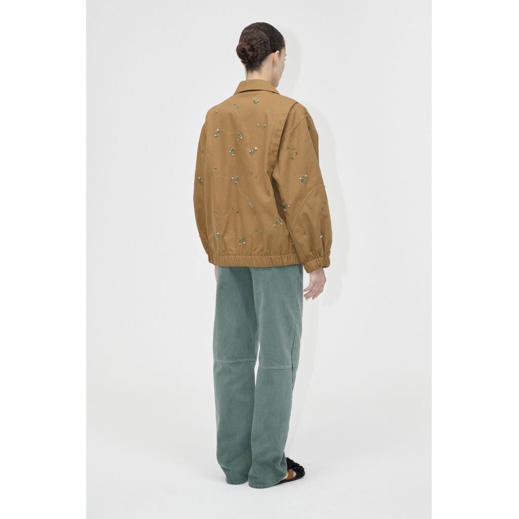 2368 Beaded Embellished Canvas, Oversized Utility Workwear J