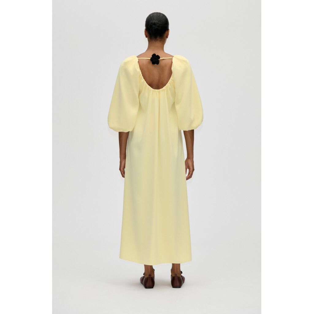 2395 Heavy Crepe, Romantic Voluminous Sleeve Dress