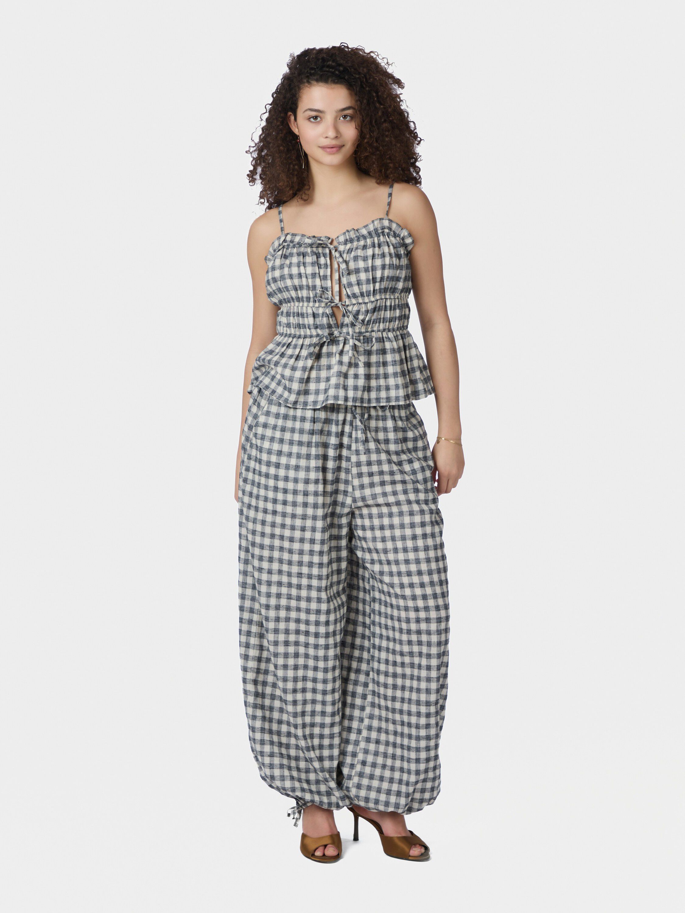 Roxane Balloon Check Pants
