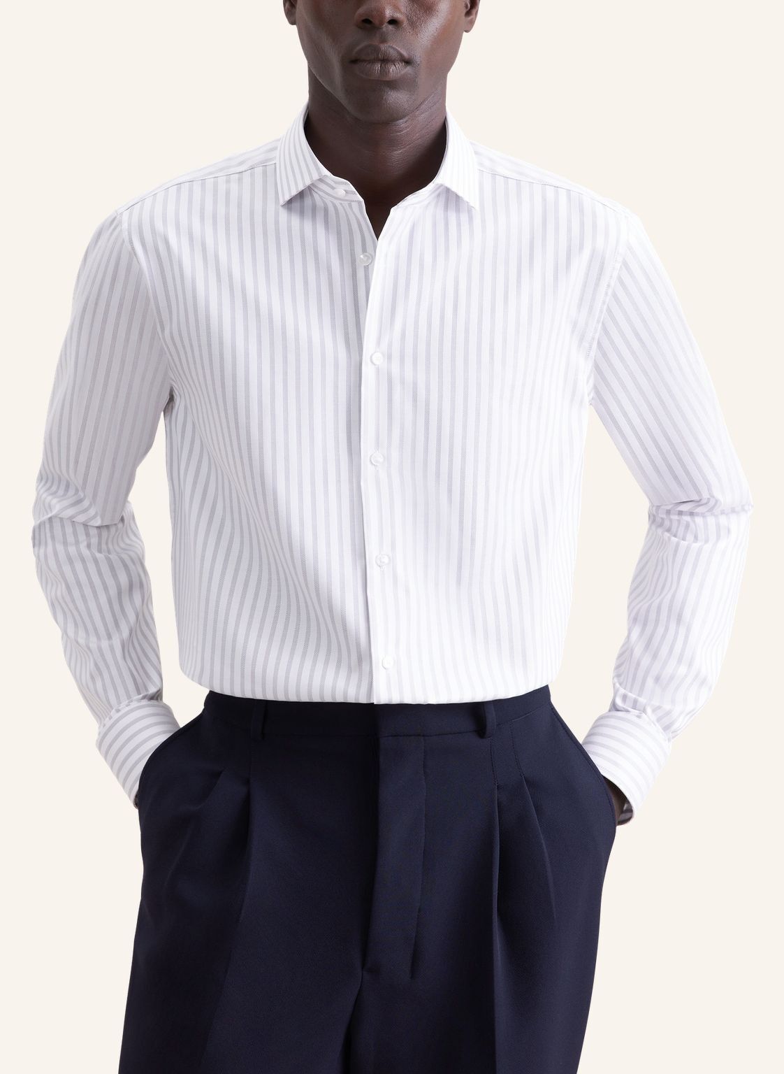 Business shirt Regular 1/1 Kent-Collar Stripes