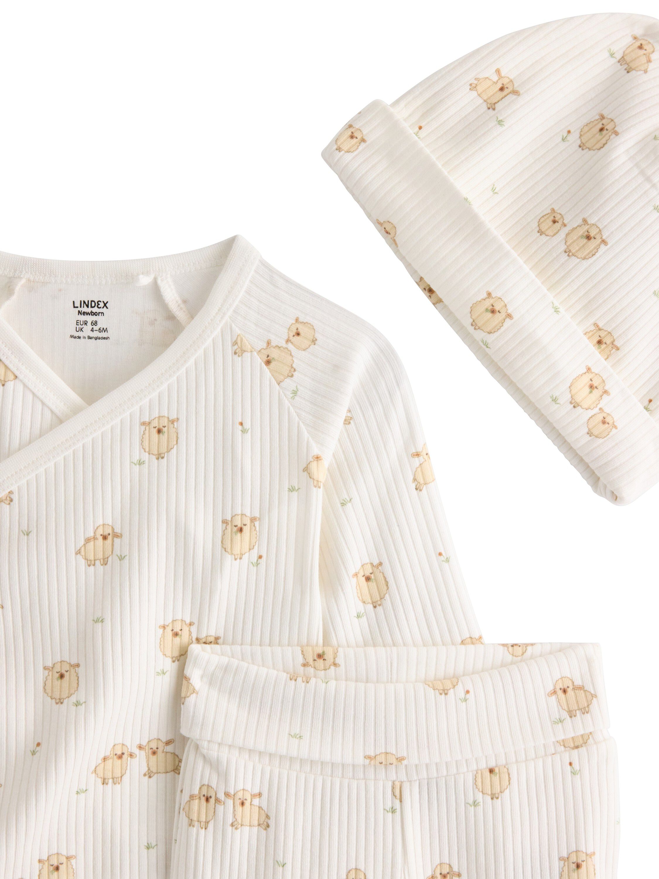 Matching set in soft cotton jersey