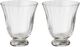Water Glass Trellis Clear S/2pcs