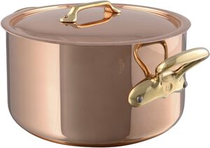 Gryte med lokk 8,3 liter Kobber/Rustfritt stål