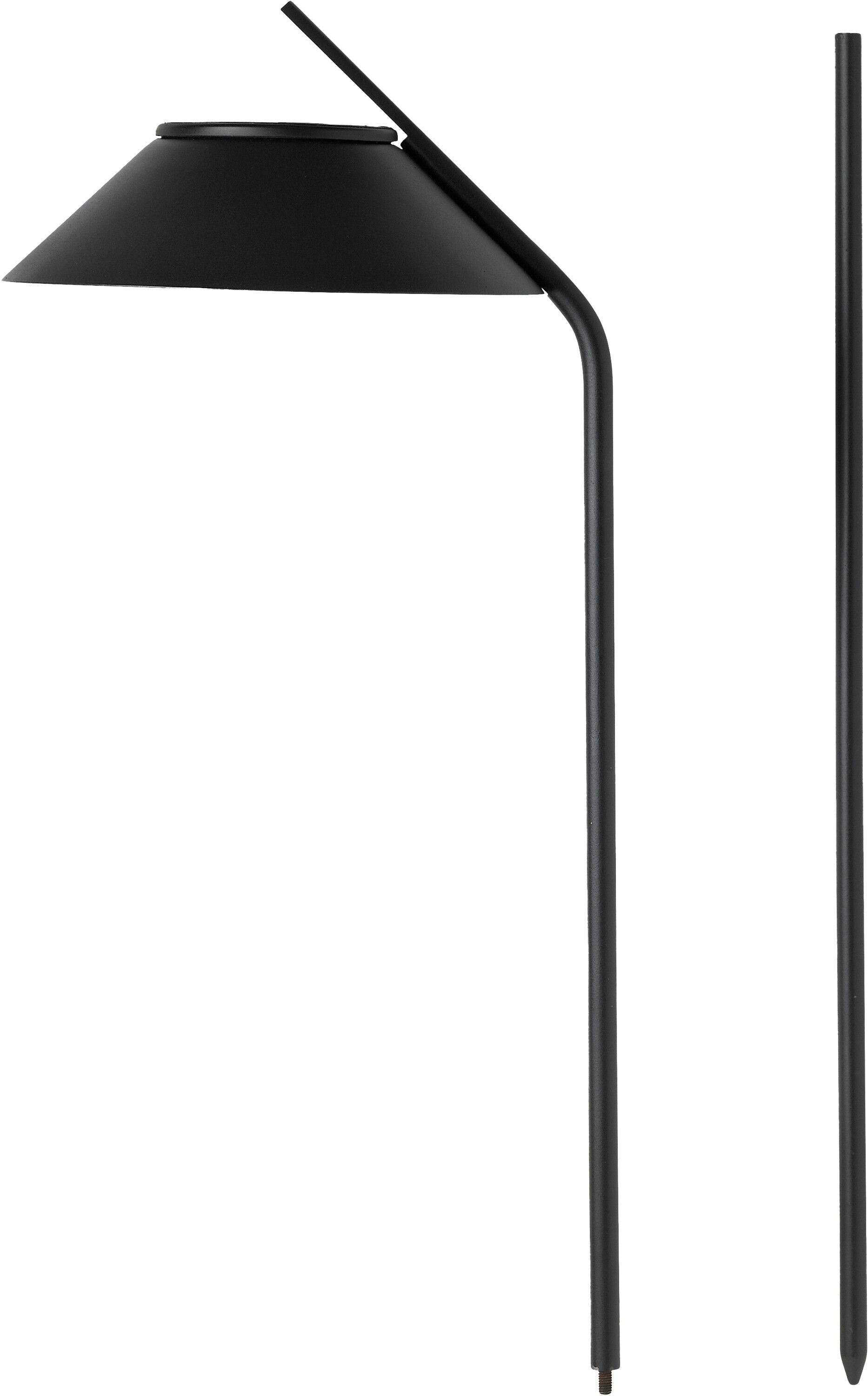 Vinkel Solcellelampe, spyd black