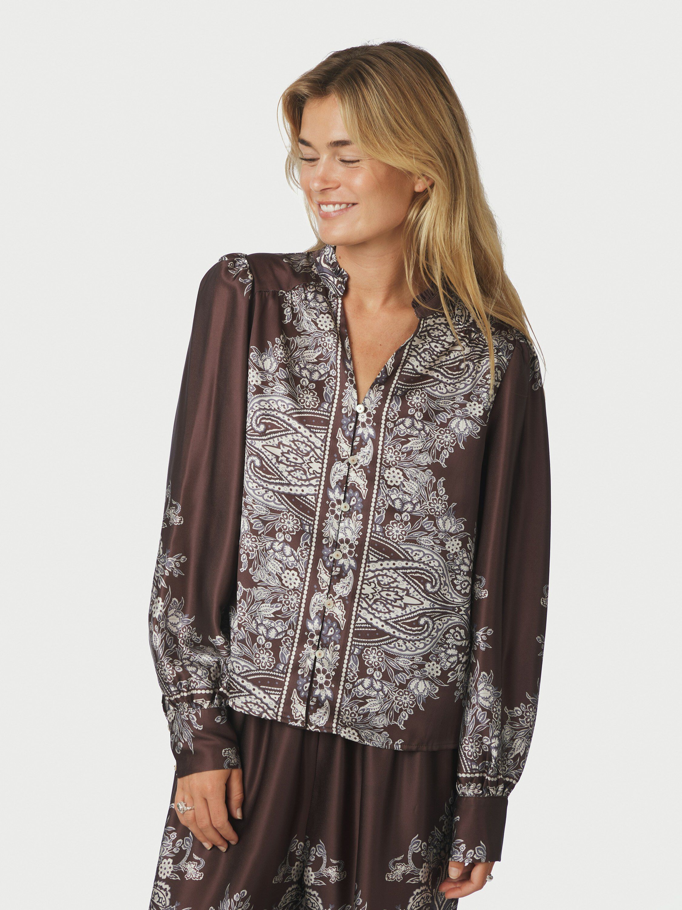 Massima Paisley Border Blouse