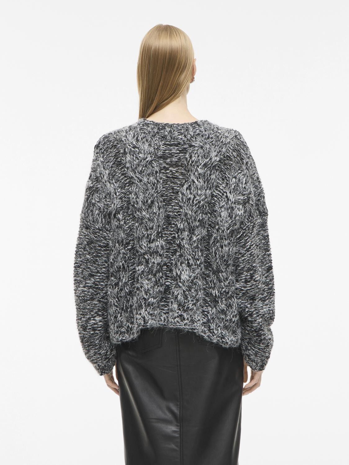Rouemma Funnel Neck Ls Knit Top