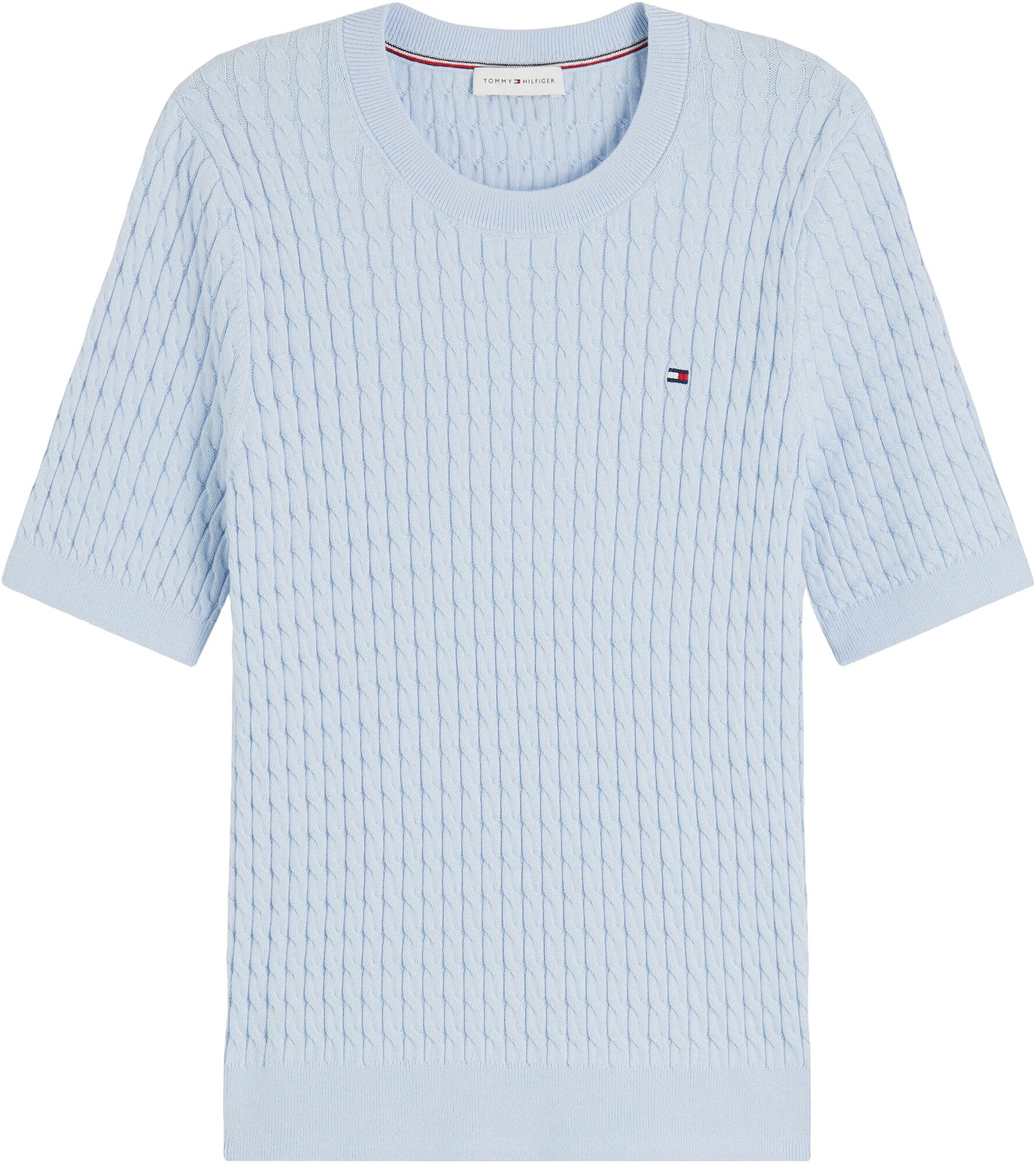 Cable Knit Short Sleeve Jumper