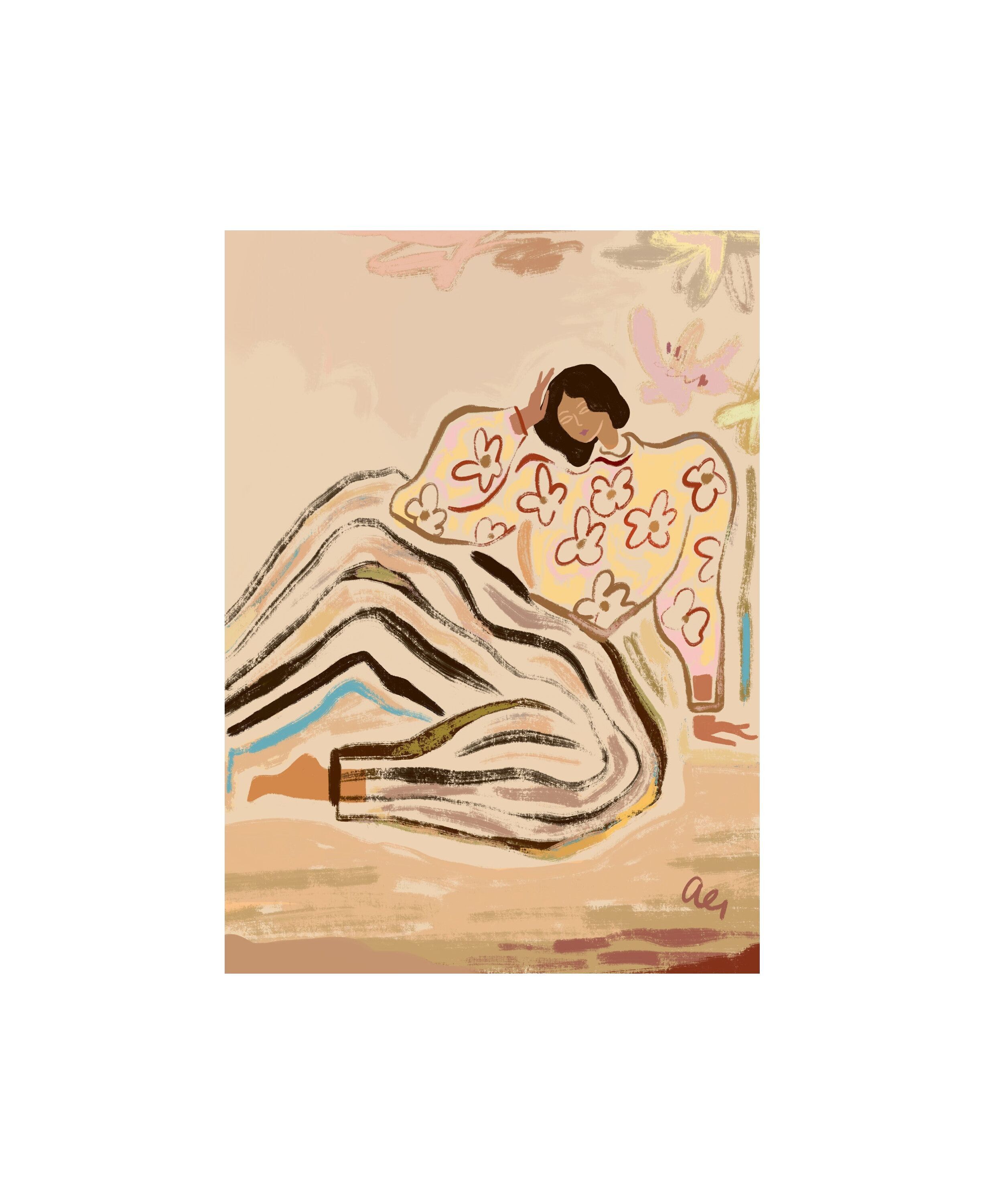 Affordable Art Prints x Arty Guava - Another lazy day