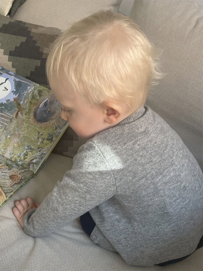 Strikka RWS wool & cashmere baby cardigan