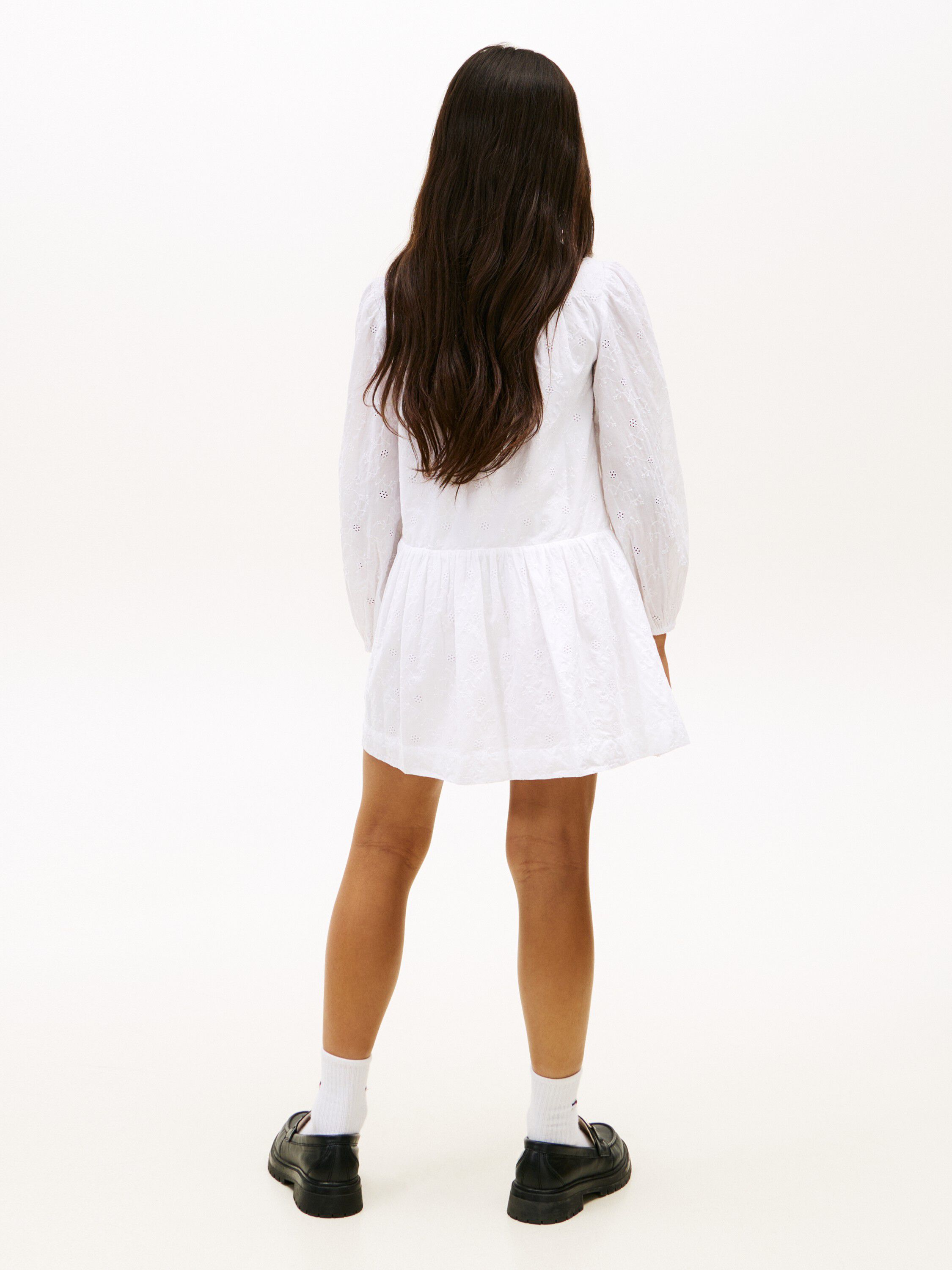 Broderie Anglaise Shirt Dress
