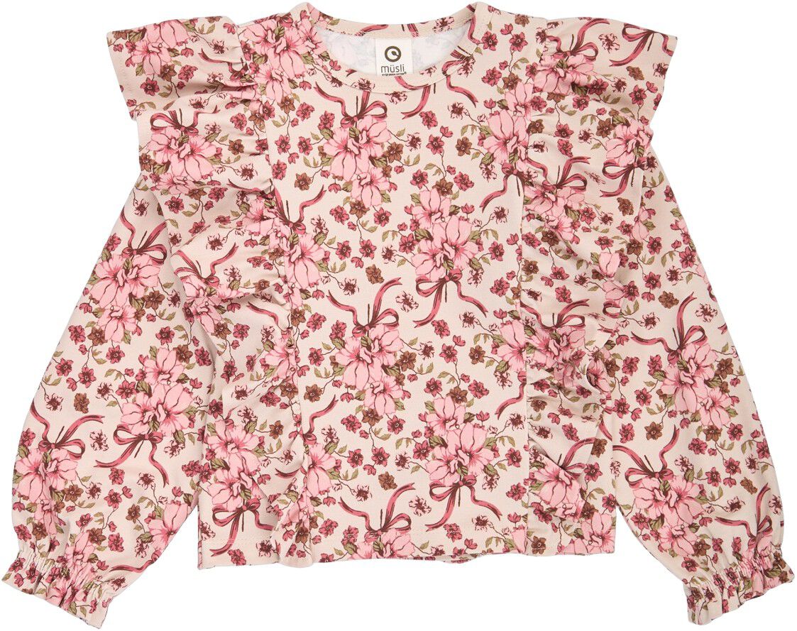 Bouquet Ruffle L/S T