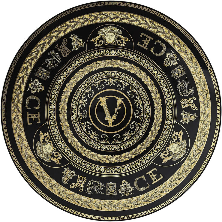 Service Plate 33cm, Virtus Gala Black, Versace