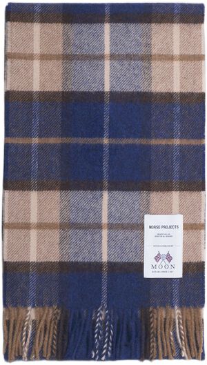 Norse Moon Merino Lambswool Checked Scarf