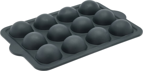Halvkugleform 12 hull grå silikon