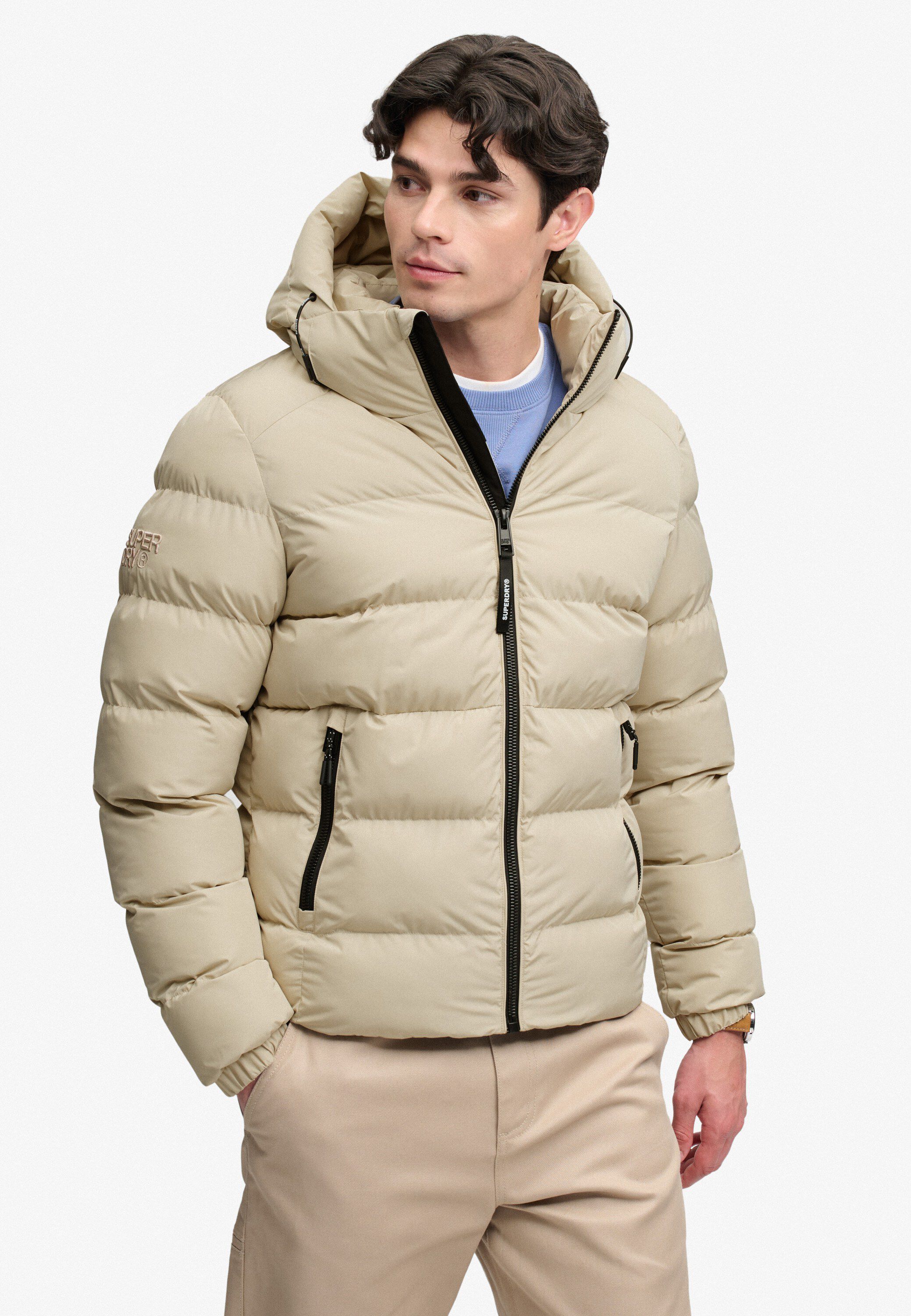 HOODED SPORTS PUFFER JACKET